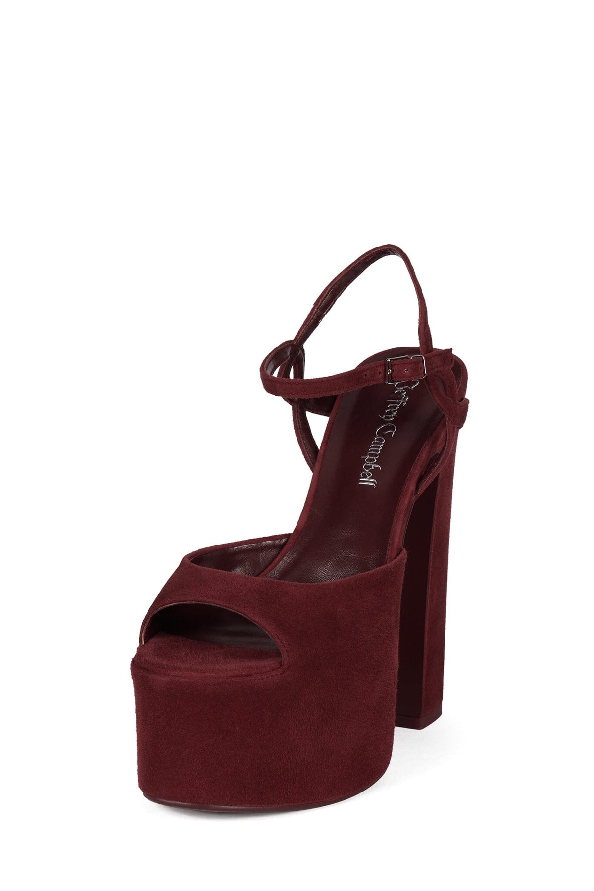 EVER-LAST Platform Sandal - Wine Suede |Jeffrey Campbell