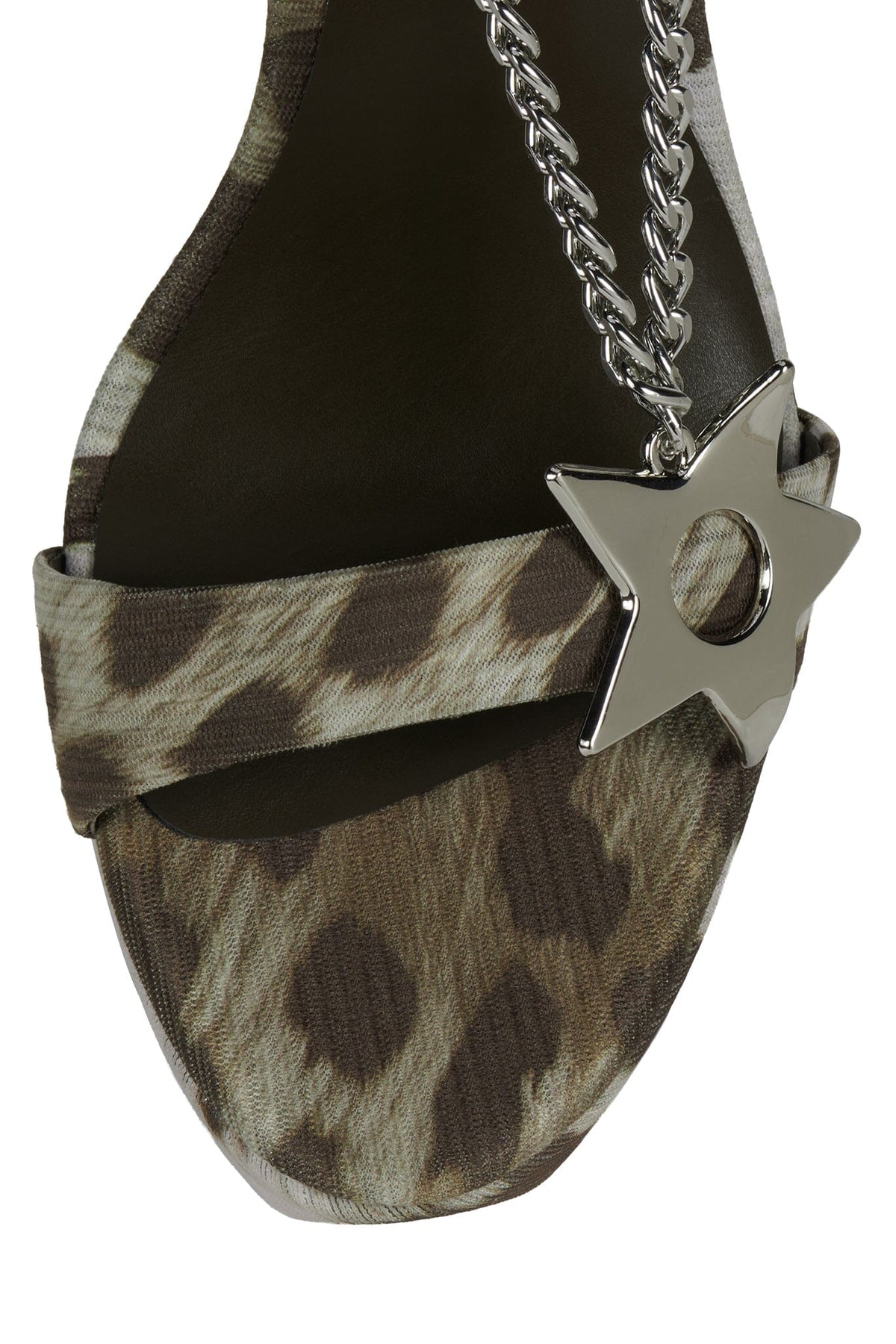 HOTTIE - Green Cheetah Silver |Jeffrey Campbell