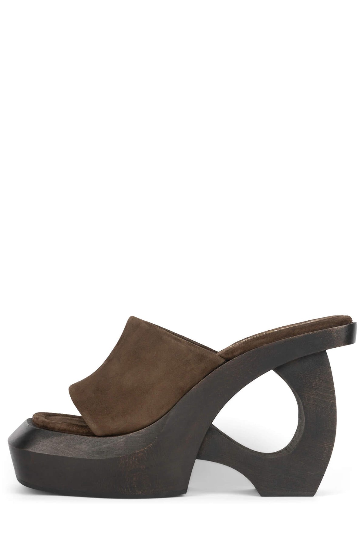 THE-IDOL Platform Sandals - Olive Suede |Jeffrey Campbell