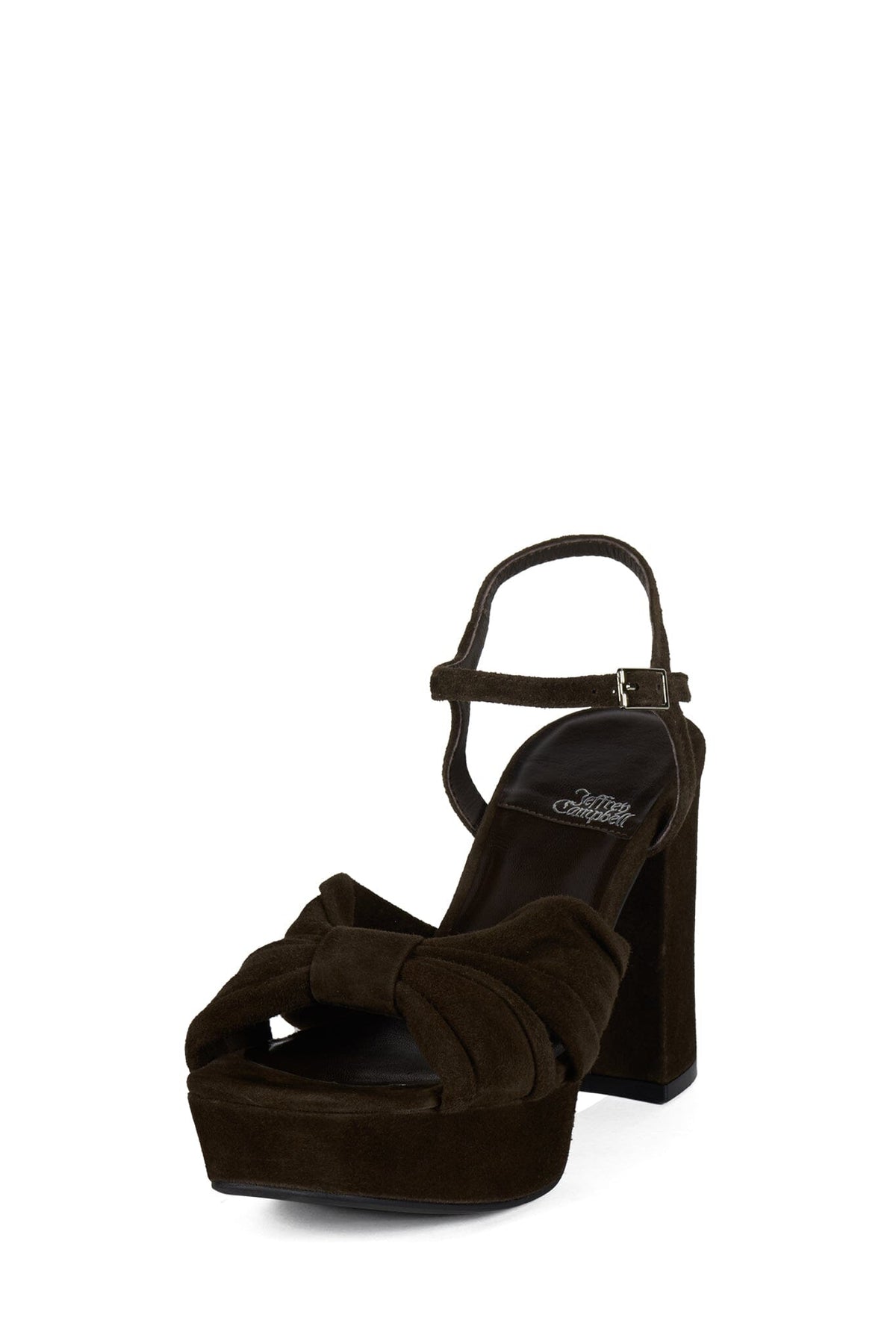 DALIDA Platform Sandal - Espresso Suede |Jeffrey Campbell