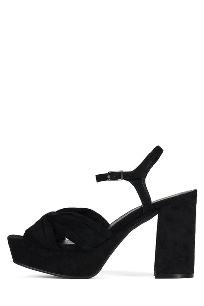 DALIDA Platform Sandal - Espresso Suede |Jeffrey Campbell