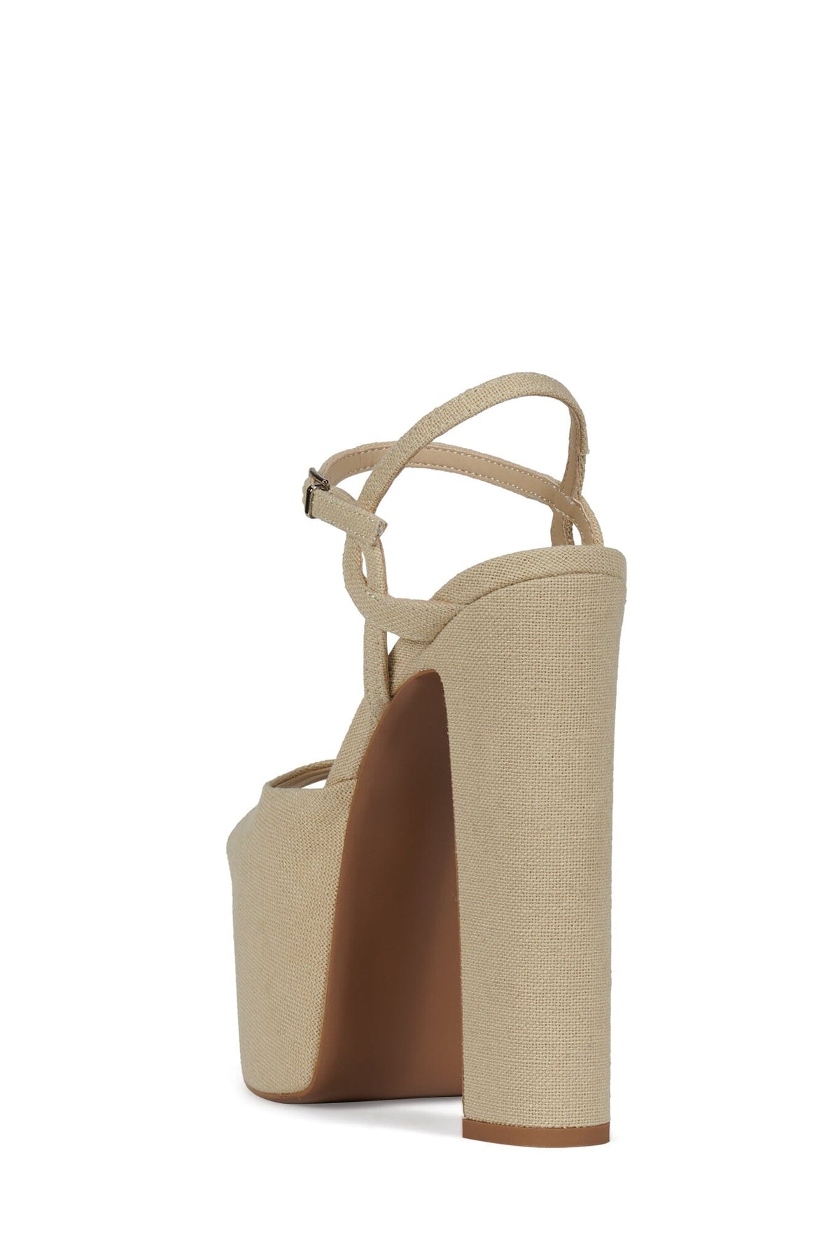 EVER-LAST Platform Sandal - Beige Canvas |Jeffrey Campbell