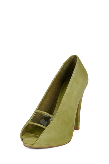 TECHNICAL - Chartreuse Suede |Jeffrey Campbell
