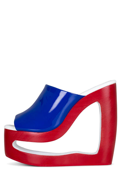 BLAZER-2 - Blue Patent White |Jeffrey Campbell