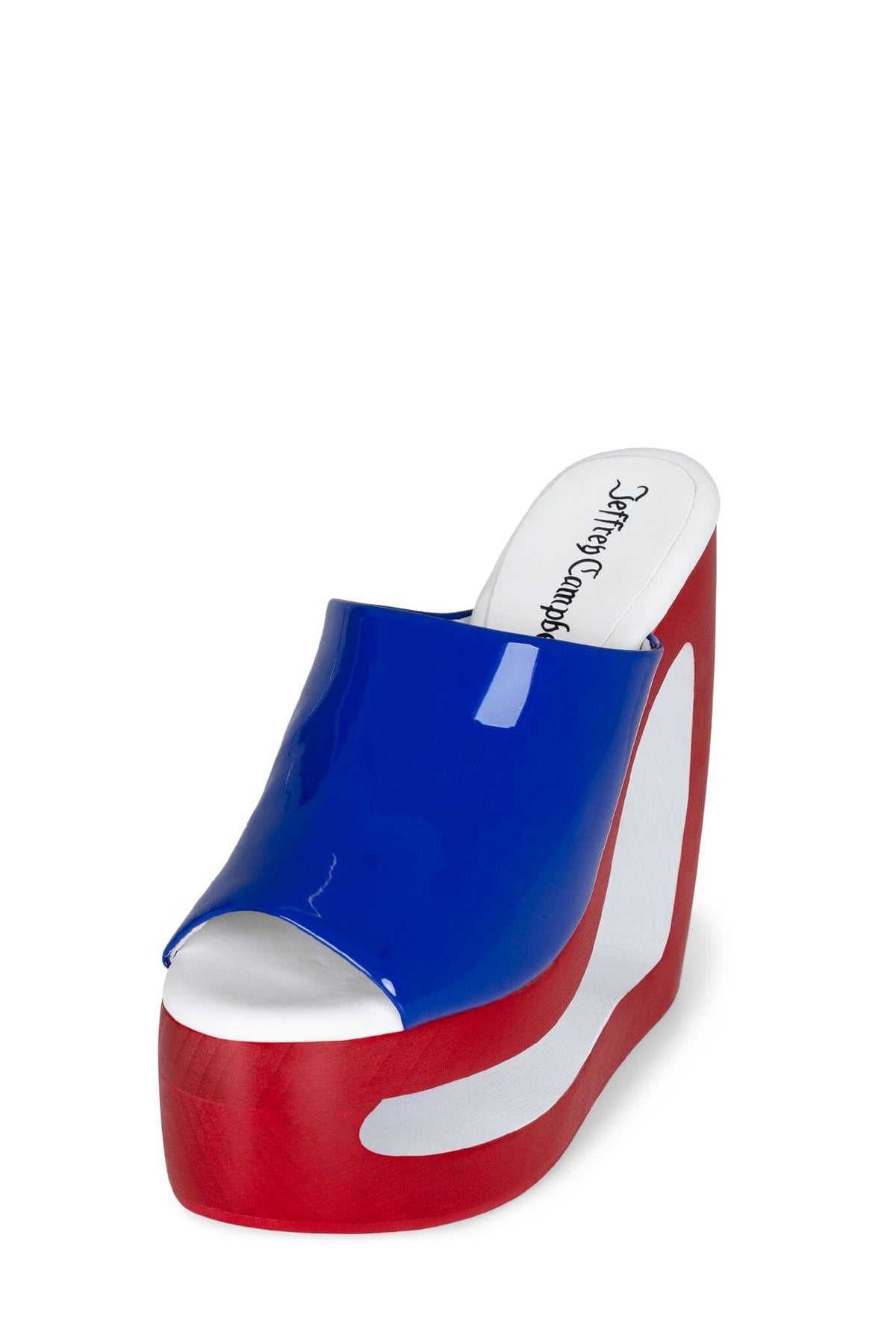 BLAZER-2 - Blue Patent White |Jeffrey Campbell