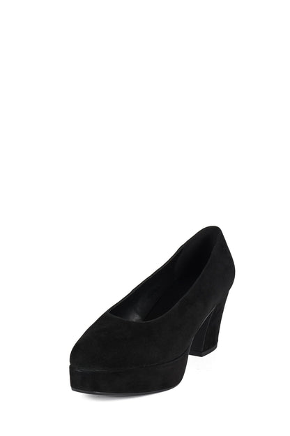 CHAPTERS Platform Pump - Black Suede |Jeffrey Campbell