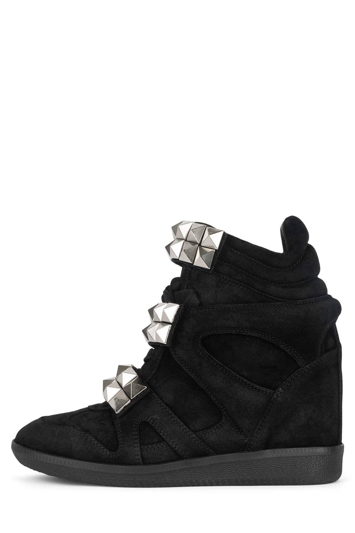 YEAHYEAH - Black Suede Silver |Jeffrey Campbell