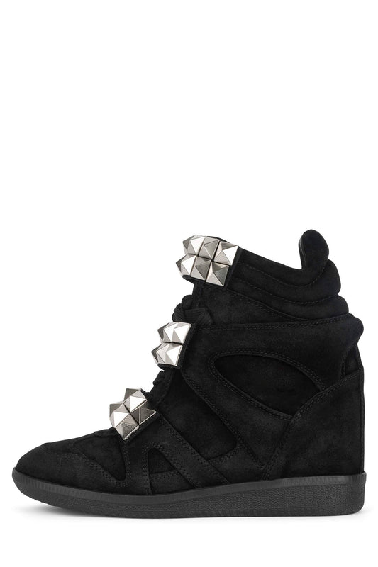 YEAHYEAH - Black Suede Silver |Jeffrey Campbell
