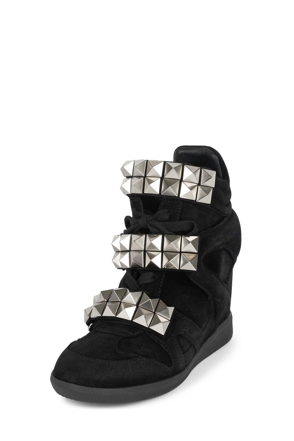 YEAHYEAH - Black Suede Silver |Jeffrey Campbell