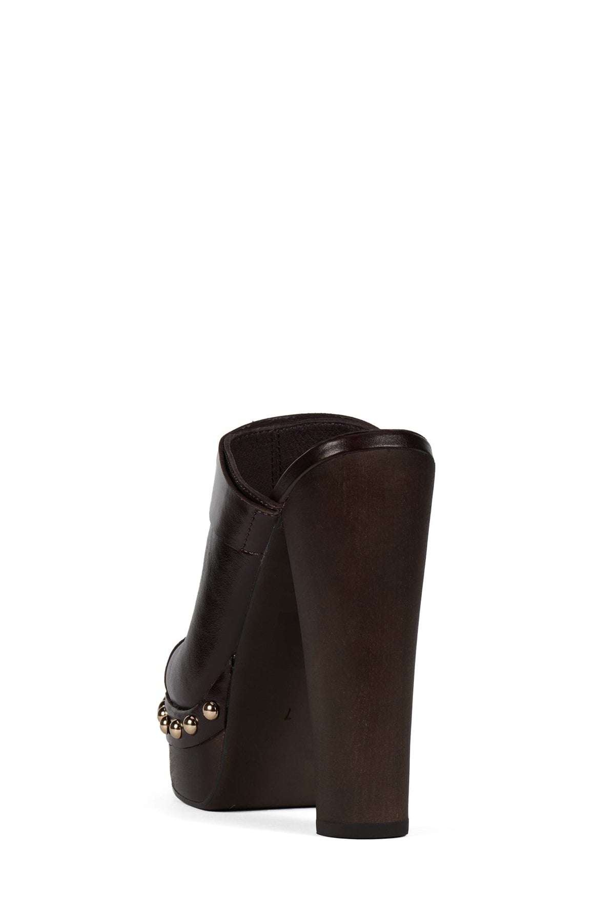 CONFIDENT Platform Mule with Stud Detail - Coffee Gold |Jeffrey Campbell