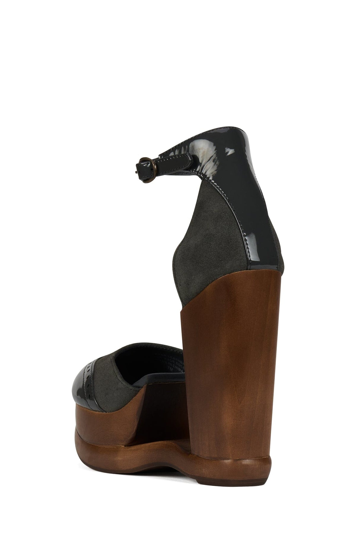 AMERIE Wedge Pump - Grey Suede Combo |Jeffrey Campbell