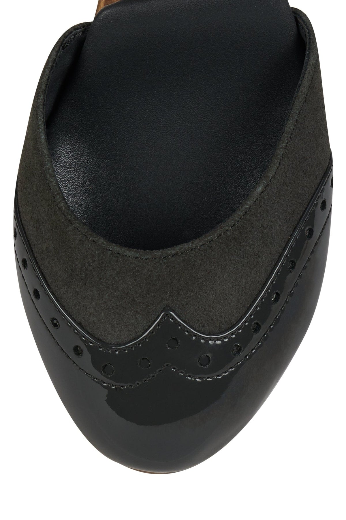 AMERIE Wedge Pump - Grey Suede Combo |Jeffrey Campbell