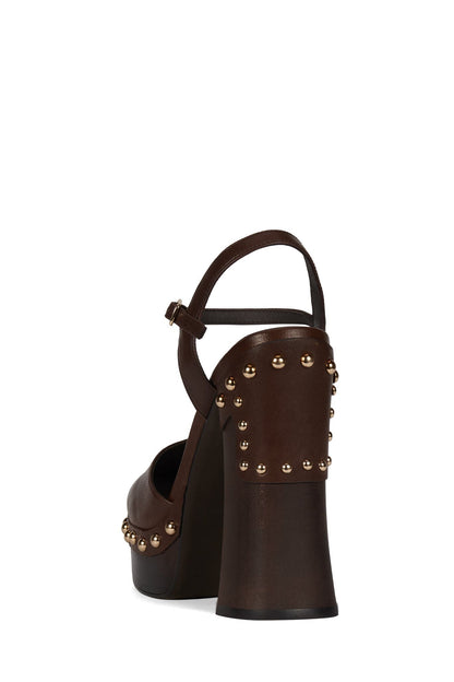 EXTROVERT Platform Pump - Coffee Gold |Jeffrey Campbell