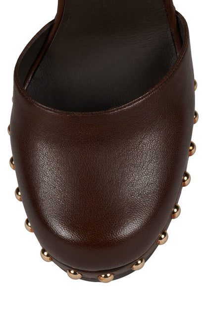 EXTROVERT Platform Pump - Coffee Gold |Jeffrey Campbell