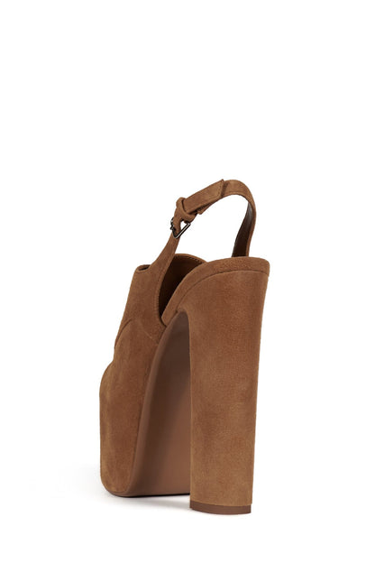 LAST-4EVER Platform Oxford - Tan Suede |Jeffrey Campbell