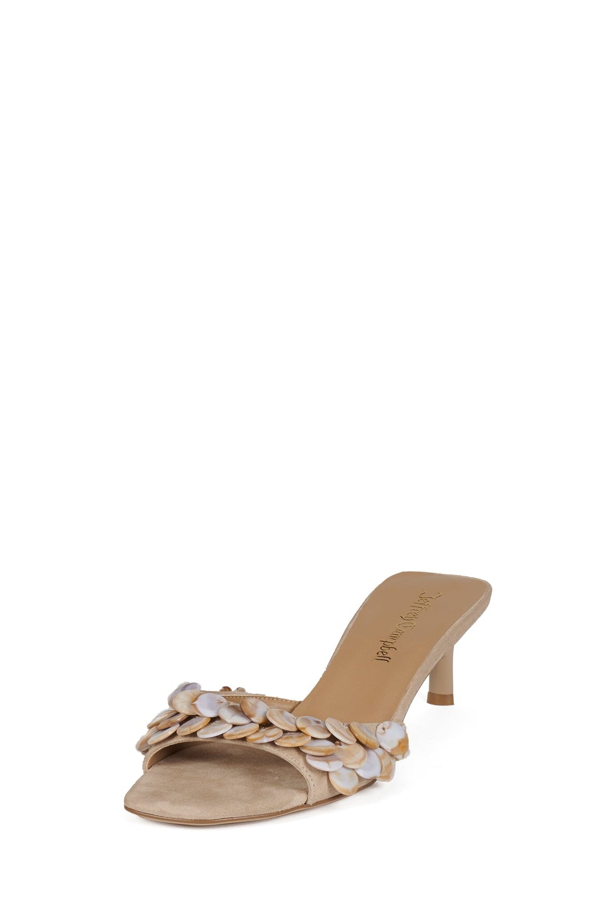 COCOA-SH Kitten Heel Sandal - Natural Combo |Jeffrey Campbell
