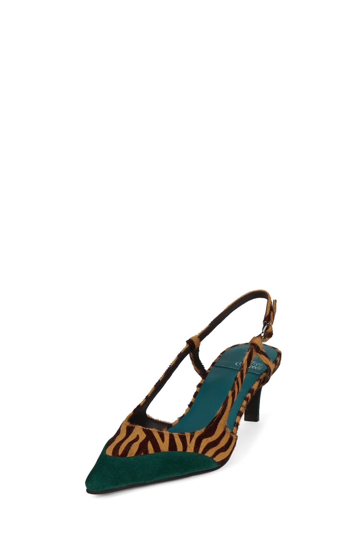 BOOSHKY-F - Beige Zebra Turquoise |Jeffrey Campbell