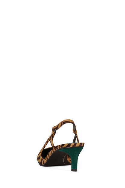 BOOSHKY-F - Beige Zebra Turquoise |Jeffrey Campbell
