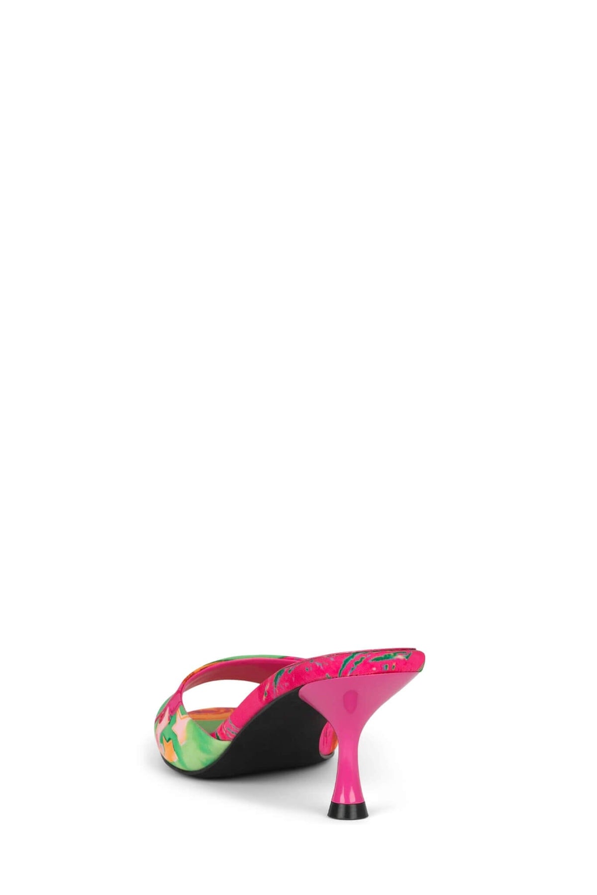 SPY-KID Kitten Heeled Sandal - Green Bad Girl Combo |Jeffrey Campbell