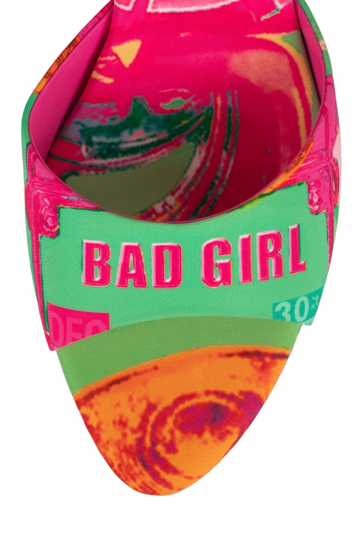 SPY-KID Kitten Heeled Sandal - Green Bad Girl Combo |Jeffrey Campbell