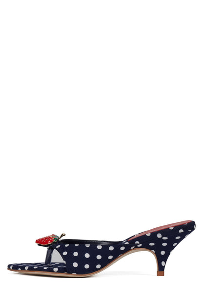 SHORTCAKE2 - Navy White Polkadot |Jeffrey Campbell