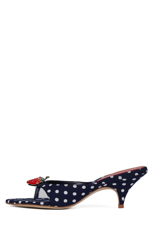 SHORTCAKE2 - Navy White Polkadot |Jeffrey Campbell