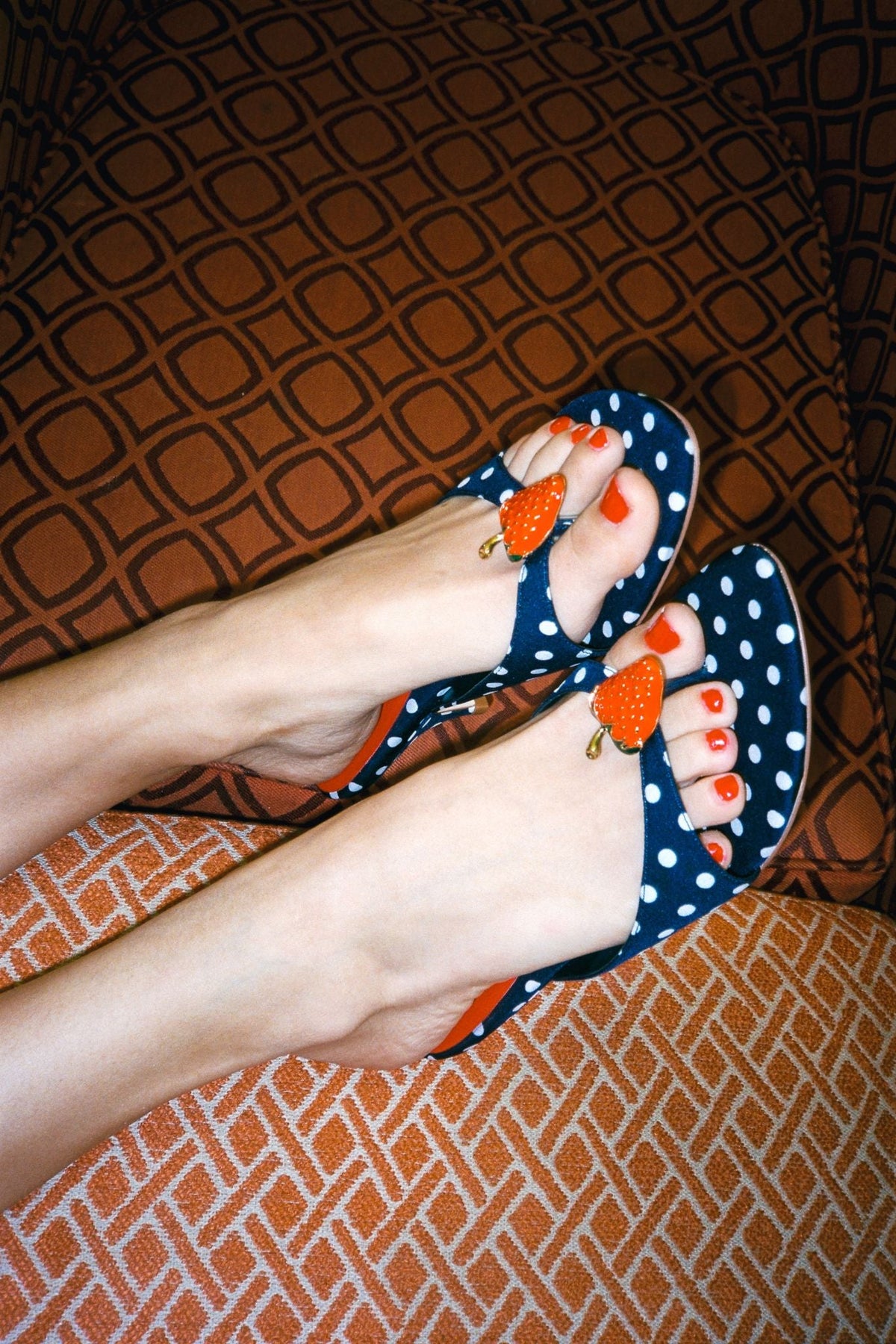 SHORTCAKE2 - Navy White Polkadot |Jeffrey Campbell