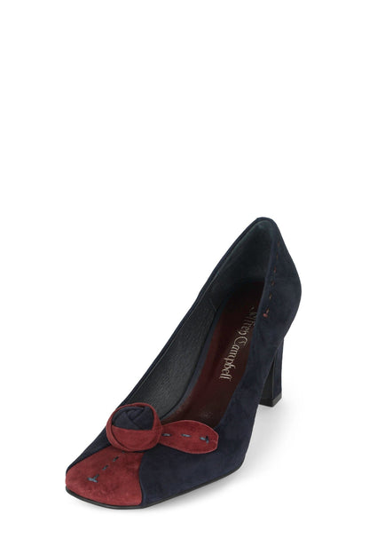 LEISURE - Navy Wine Suede |Jeffrey Campbell
