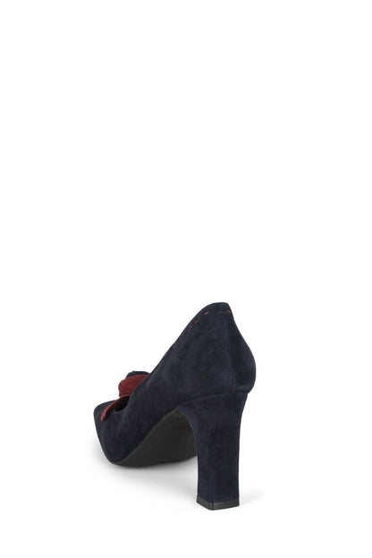 LEISURE - Navy Wine Suede |Jeffrey Campbell