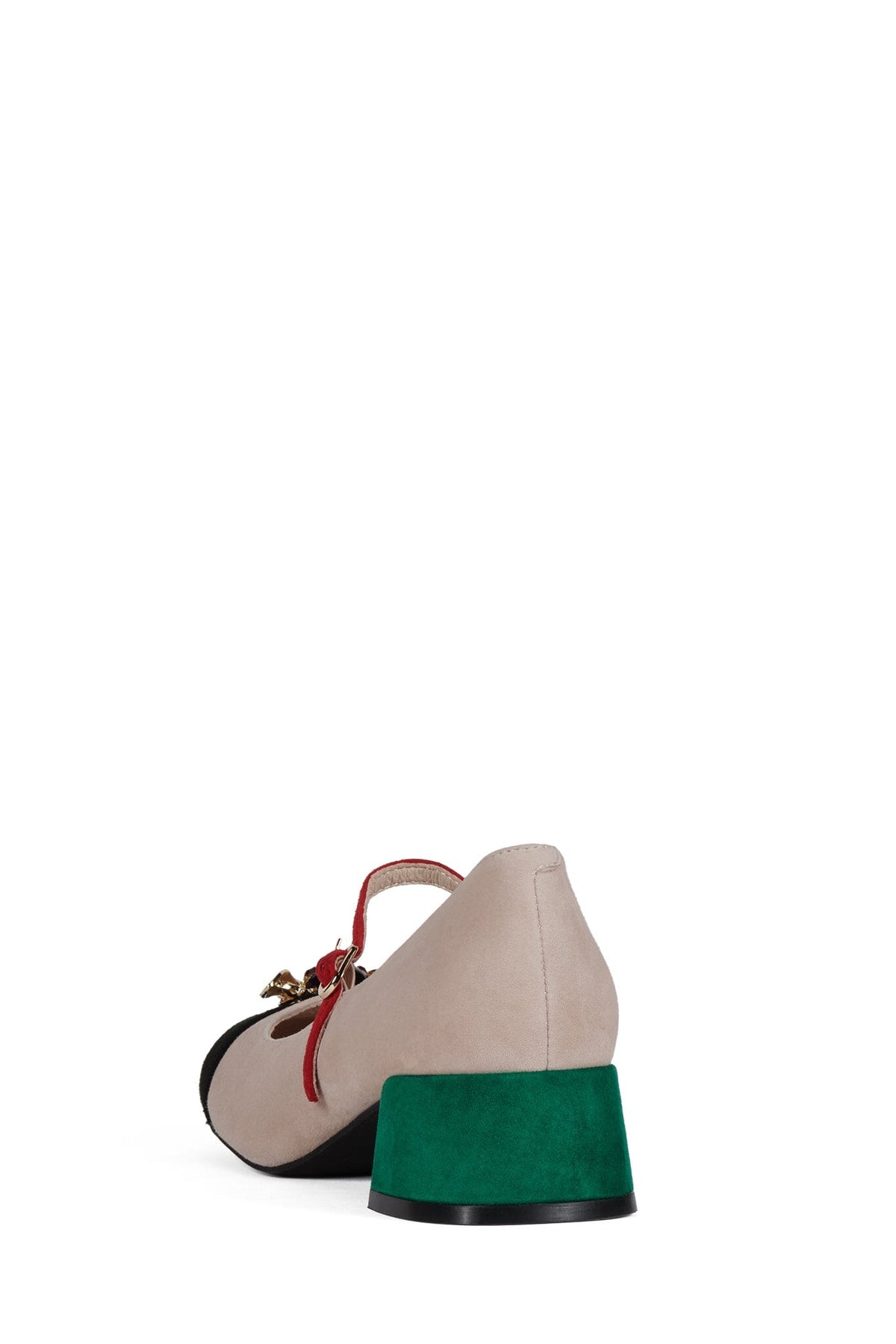 JITTERBUG2 - Ivory Black Suede Combo |Jeffrey Campbell