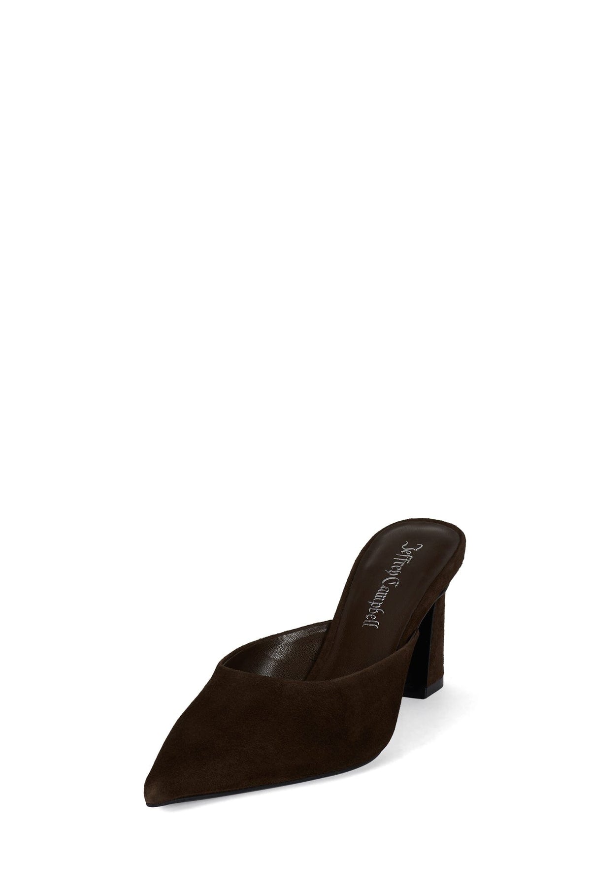 UNAMUSED Heeled Mule - Brown Suede |Jeffrey Campbell