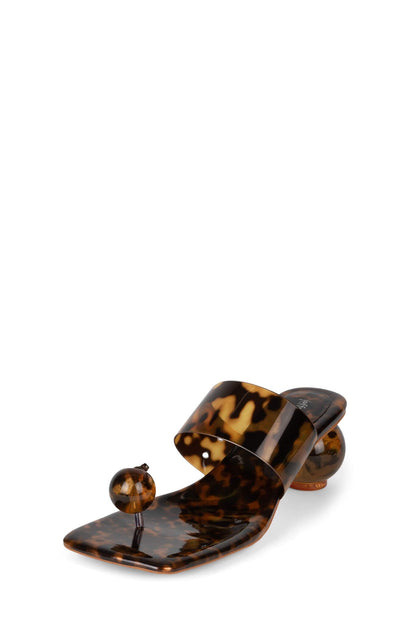 LATUS Heeled Sandal - Tortoise |Jeffrey Campbell