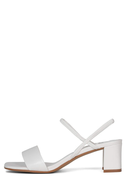 ADAPT Heeled Sandals - White |Jeffrey Campbell