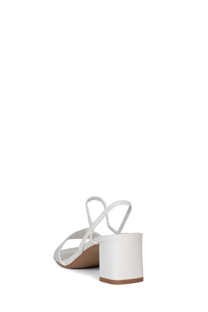 ADAPT Heeled Sandals - White |Jeffrey Campbell