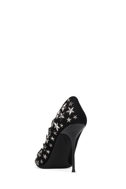 STRPWR-HI - Black Suede Silver |Jeffrey Campbell