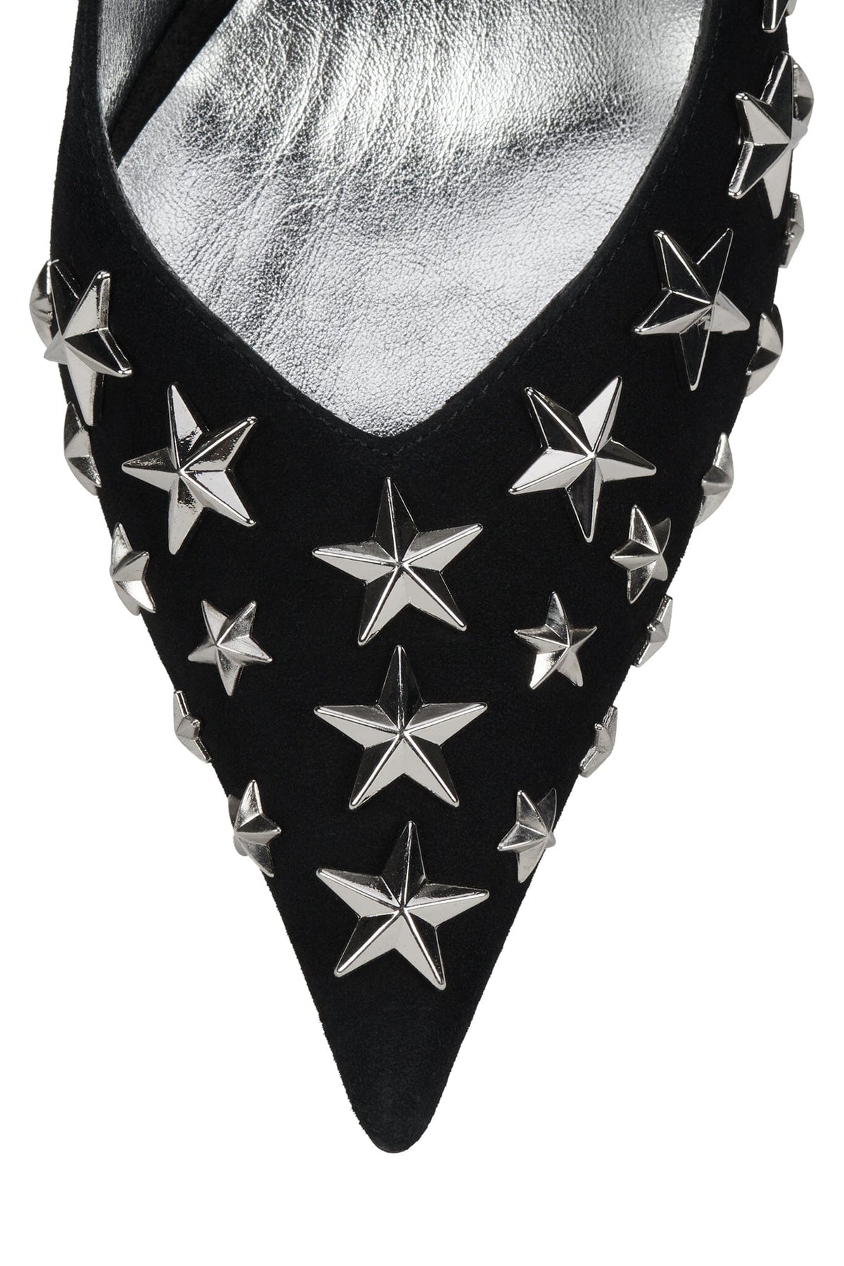STRPWR-HI - Black Suede Silver |Jeffrey Campbell