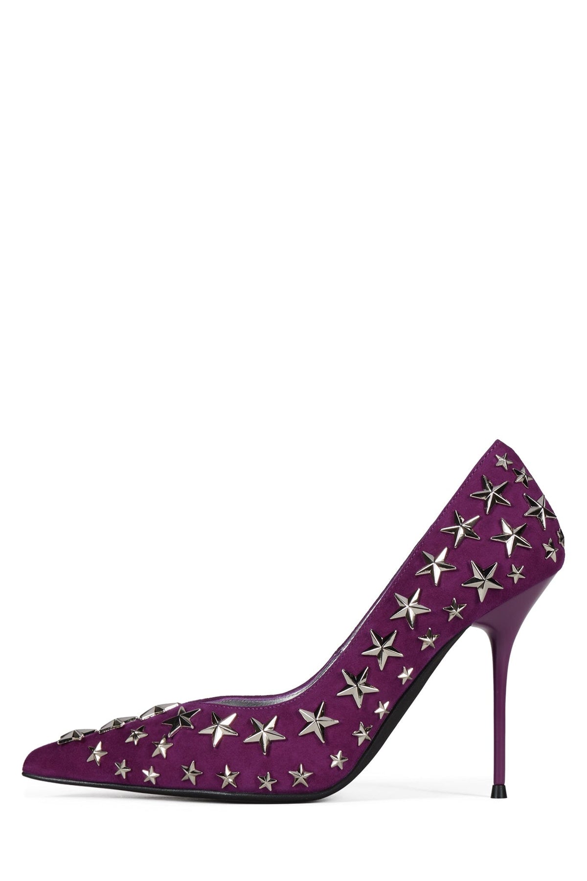 STRPWR-HI - Black Suede Silver |Jeffrey Campbell