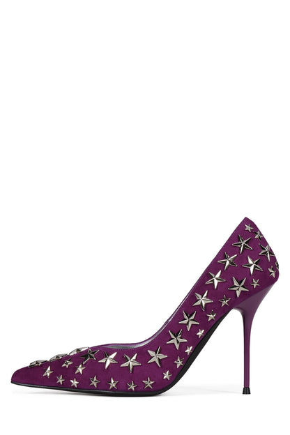 STRPWR-HI - Black Suede Silver |Jeffrey Campbell