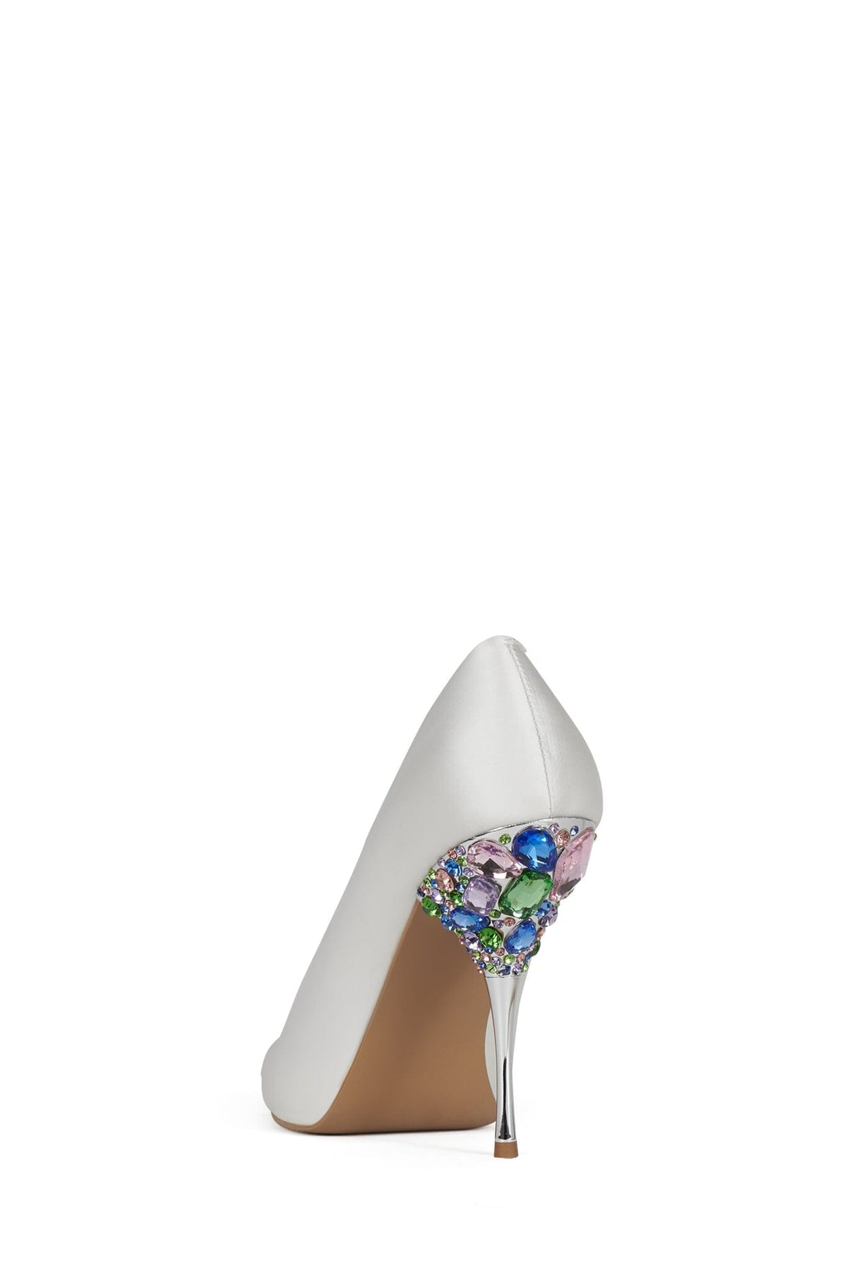 DARIANA - White Satin Silver Multi |Jeffrey Campbell