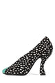 Black White Dot Teal