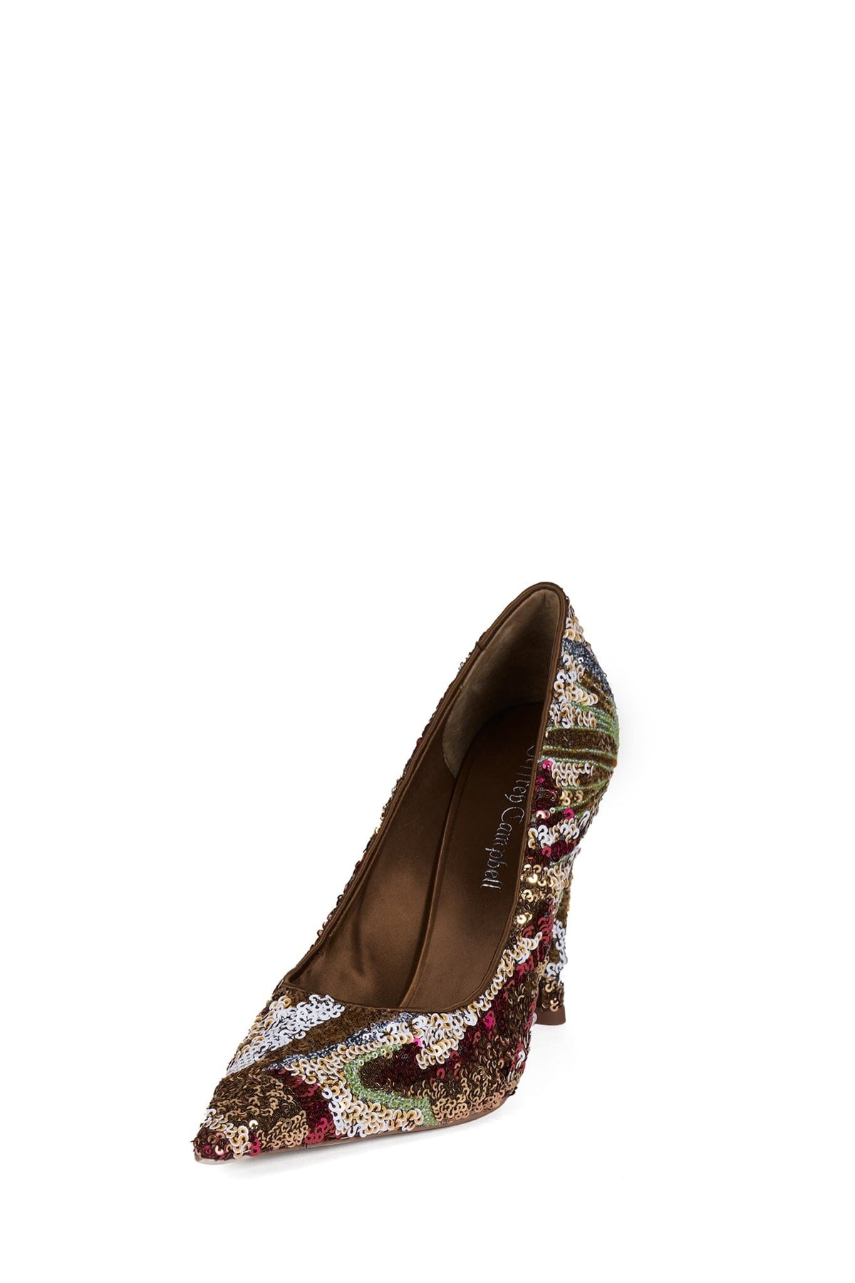 GOOD-SEQ - Brown Satin Combo |Jeffrey Campbell