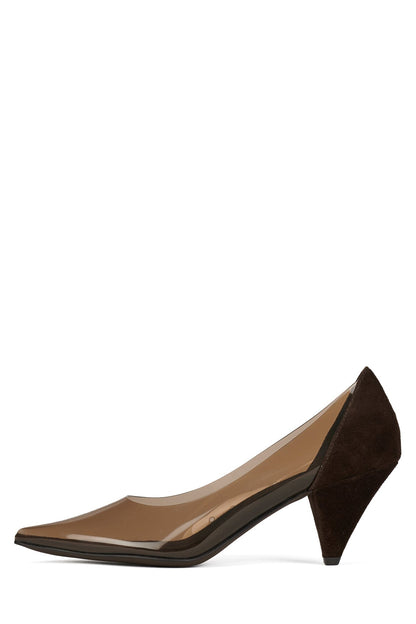 GRAPHIX - Coffee Suede Combo |Jeffrey Campbell