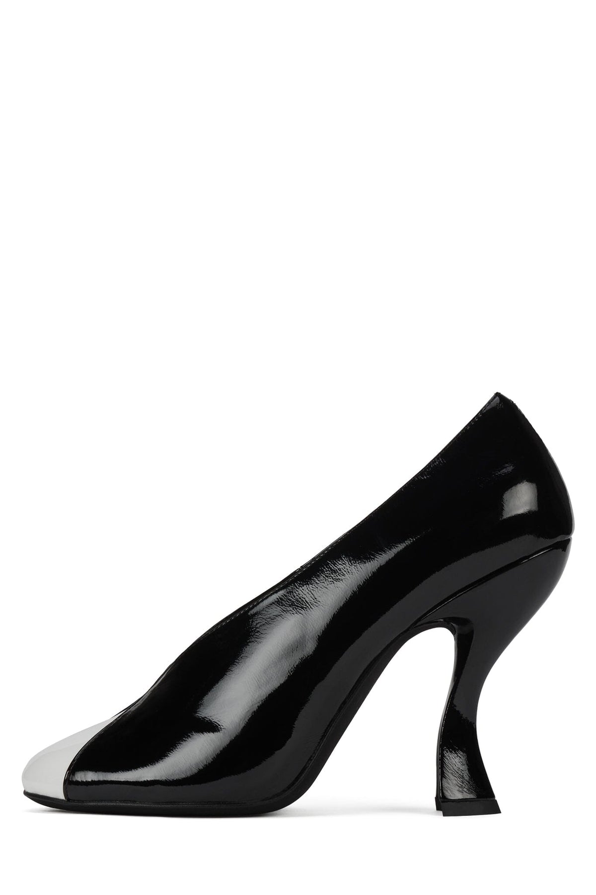 AMUSING - Black White Patent |Jeffrey Campbell