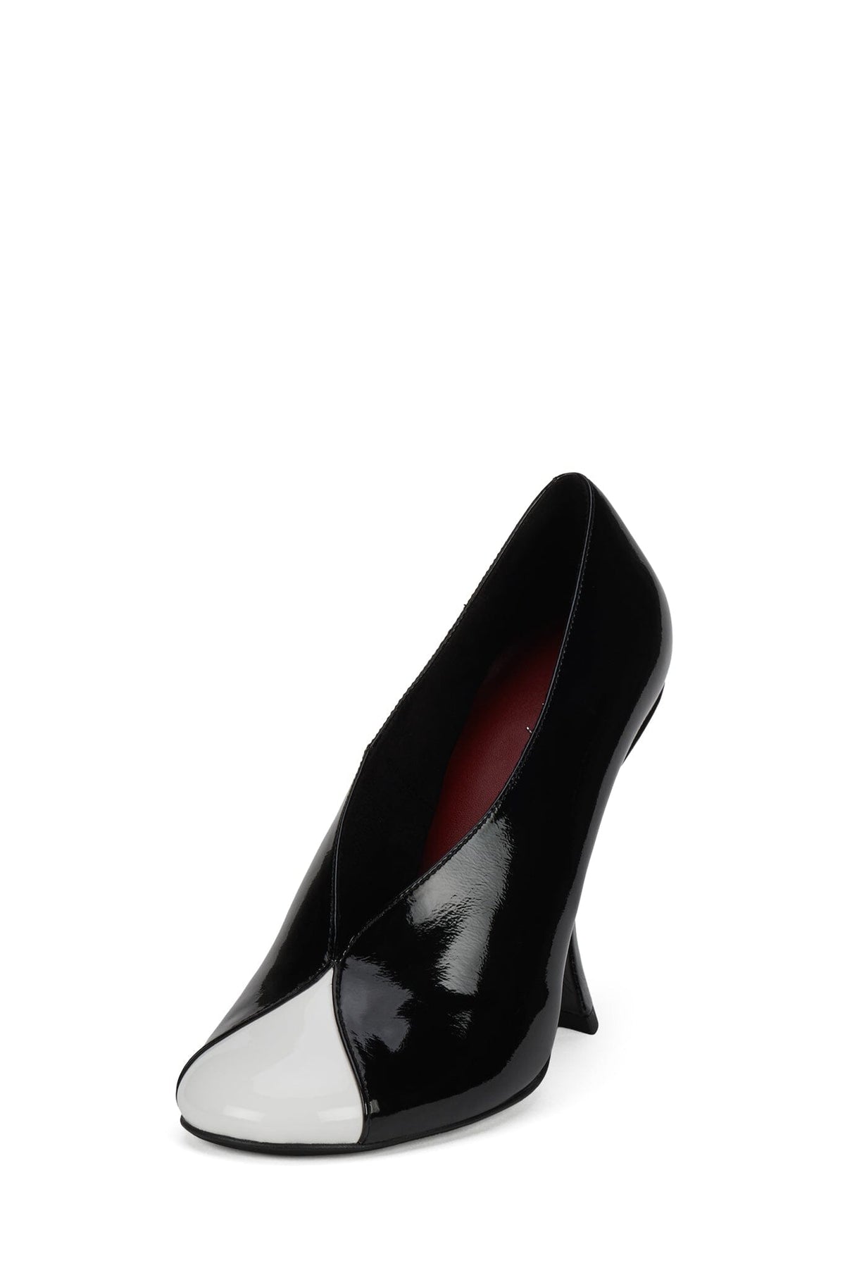 AMUSING - Black White Patent |Jeffrey Campbell