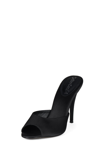 BIENVENIDO - Black Satin |Jeffrey Campbell