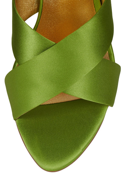 ILLUSTRIA - Green Satin |Jeffrey Campbell