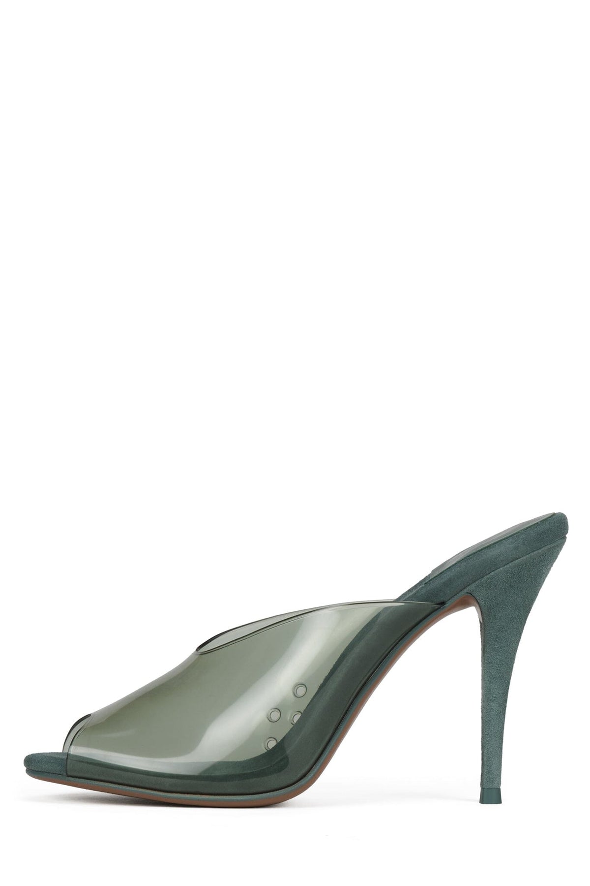 TEXTING-V - Beige Suede Clear |Jeffrey Campbell