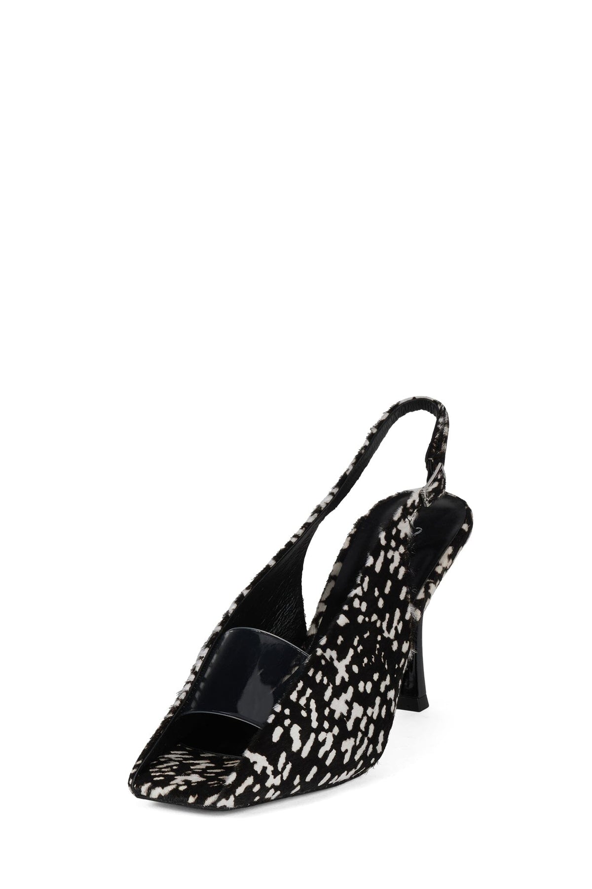 PATRIZIA-F - Black White Dot Clear |Jeffrey Campbell