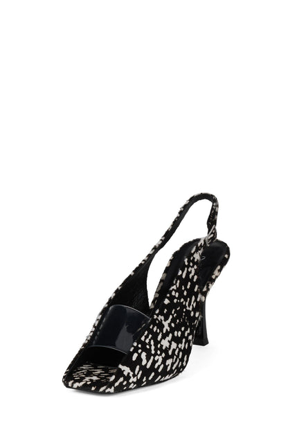 PATRIZIA-F - Black White Dot Clear |Jeffrey Campbell