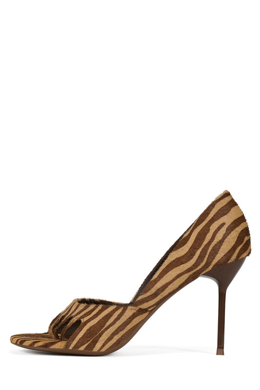 PHASES-F - Beige Brown Zebra |Jeffrey Campbell